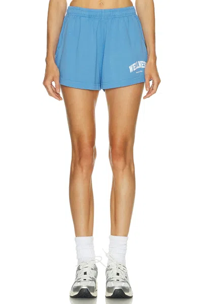 Sporty And Rich Wellness Ivy Disco Short In Blue