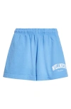 Sporty And Rich Sporty & Rich Wellness Ivy Disco Shorts In Blue