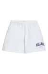 Sporty And Rich Sporty & Rich Wellness Ivy Disco Shorts In Heather Gray