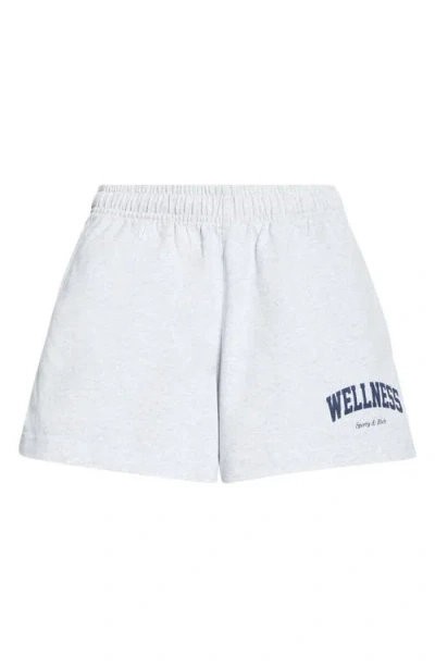 Sporty And Rich Sporty & Rich Wellness Ivy Disco Shorts In Heather Gray