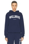 Sporty And Rich Sporty & Rich Woman Sweatshirt Navy Blue Size M Cotton In Navy & White
