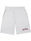 Sporty And Rich Wellness Ivy Logo-print Shorts In Grey