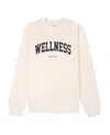 Sporty And Rich Wellness Logo-print Sweatshirt In White
