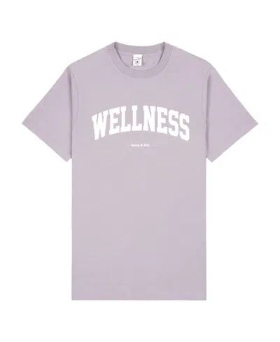 Sporty And Rich Wellness Logo-print T-shirt In Purple