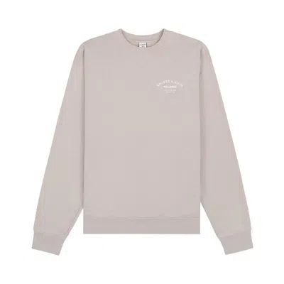 Pre-owned Sporty And Rich Sporty & Rich Wellness Studio Crewneck 'dove/white' In Cream