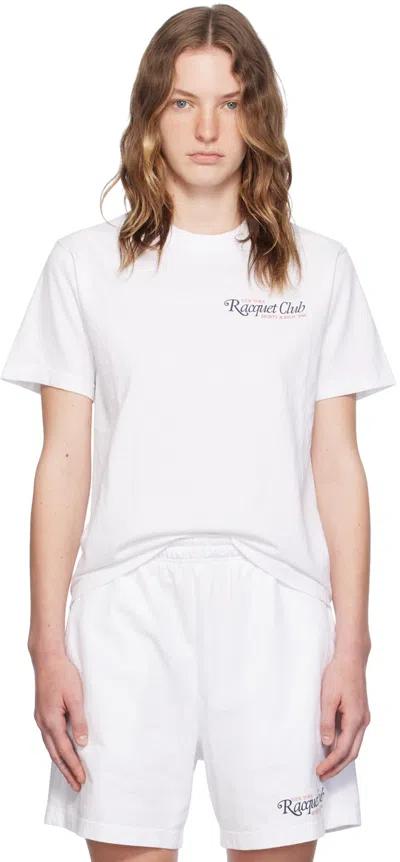 Sporty And Rich White '94 Racquet Club' T-shirt