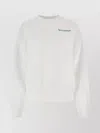 SPORTY AND RICH WHITE COTTON SWEATSHIRT