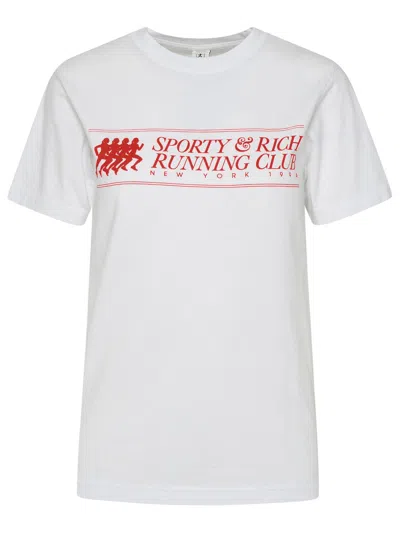 Sporty And Rich Sporty & Rich White Cotton T Shirt