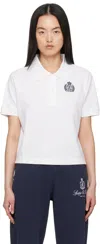 Sporty And Rich Sporty & Rich Cotton Pique Polo In 48 White