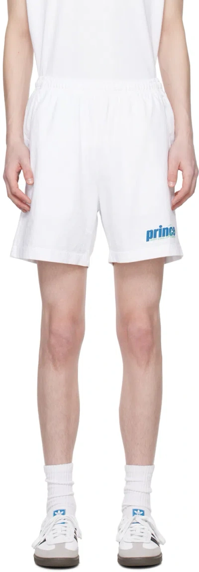 Sporty And Rich White Prince Edition Rebound Shorts