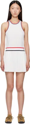 Sporty And Rich White 'src' Phoebe Minidress