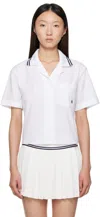Sporty And Rich Sporty & Rich Src Sailor Button-up Shirt In White