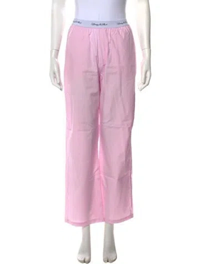 Pre-owned Sporty And Rich Wide Leg Pants In Pink