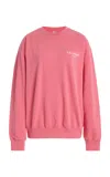 Sporty And Rich Wimbledon Cotton Sweatshirt In Pink