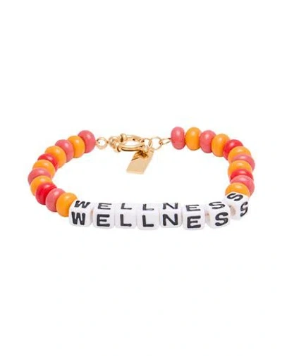 Sporty And Rich Sporty & Rich Woman Bracelet Orange Size - Metal, Plastic