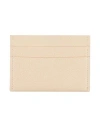 Sporty And Rich Sporty & Rich Woman Cardholder Beige Size - Leather