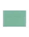 Sporty And Rich Sporty & Rich Woman Cardholder Light Green Size - Leather