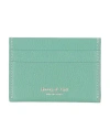 Sporty And Rich Sporty & Rich Woman Cardholder Sage Green Size - Leather In Green