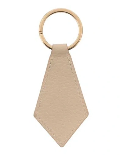 Sporty And Rich Sporty & Rich Woman Key Ring Beige Size - Leather