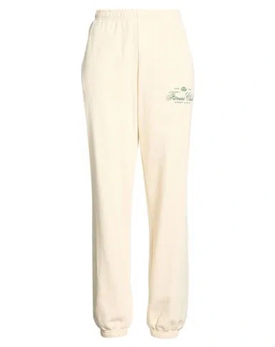 Sporty And Rich Sporty & Rich Woman Pants Beige Size S Cotton In Neutral