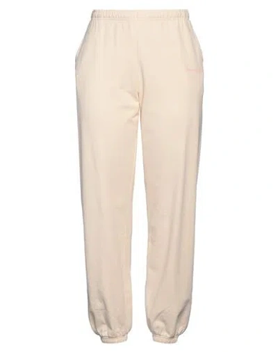 Sporty And Rich Sporty & Rich Woman Pants Beige Size Xl Cotton