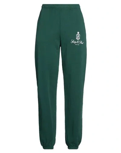 Sporty And Rich Sporty & Rich Woman Pants Dark Green Size L Cotton