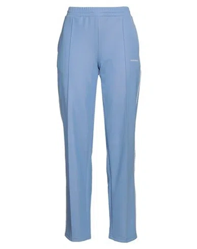Sporty And Rich Sporty & Rich Woman Pants Light Blue Size M Polyester, Cotton