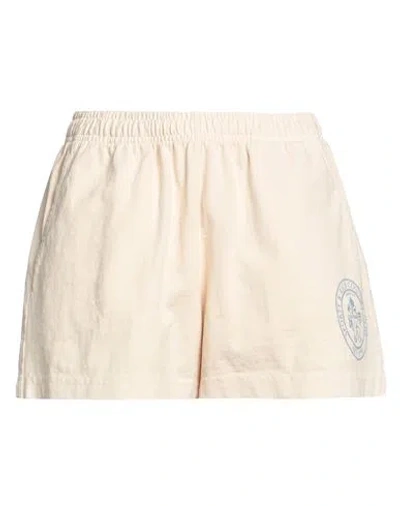 SPORTY AND RICH SPORTY & RICH WOMAN SHORTS & BERMUDA SHORTS BEIGE SIZE M COTTON