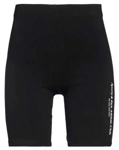 Sporty And Rich Sporty & Rich Woman Shorts & Bermuda Shorts Black Size Xs Cotton, Elastane