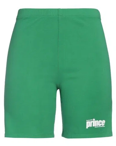 Sporty And Rich Sporty & Rich Woman Shorts & Bermuda Shorts Green Size L Cotton, Polyester
