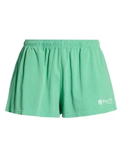Sporty And Rich Sporty & Rich Woman Shorts & Bermuda Shorts Green Size Xl Cotton