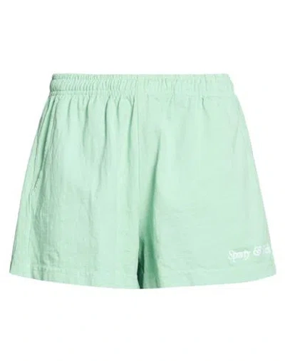 Sporty And Rich Sporty & Rich Woman Shorts & Bermuda Shorts Light Green Size S Cotton