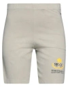 Sporty And Rich Sporty & Rich Woman Shorts & Bermuda Shorts Sage Green Size M Cotton, Elastane In Sage Green
