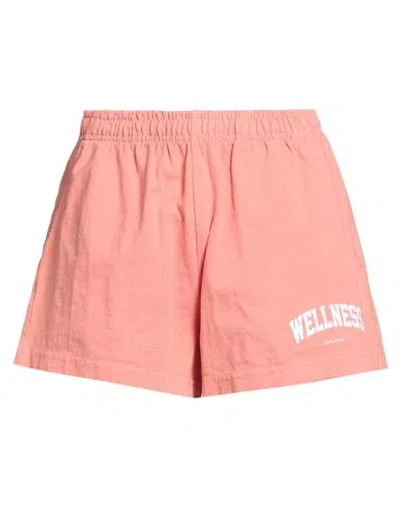 Sporty And Rich Sporty & Rich Woman Shorts & Bermuda Shorts Salmon Pink Size M Cotton
