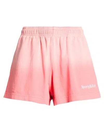 Sporty And Rich Sporty & Rich Woman Shorts & Bermuda Shorts Salmon Pink Size S Cotton