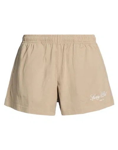 Sporty And Rich Sporty & Rich Woman Shorts & Bermuda Shorts Taupe Size L Cotton In Multi