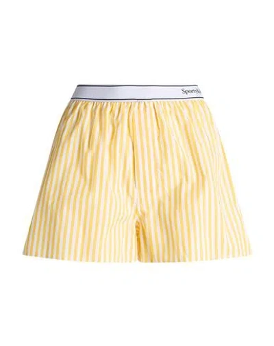 Sporty And Rich Sporty & Rich Woman Shorts & Bermuda Shorts Yellow Size Xs Cotton