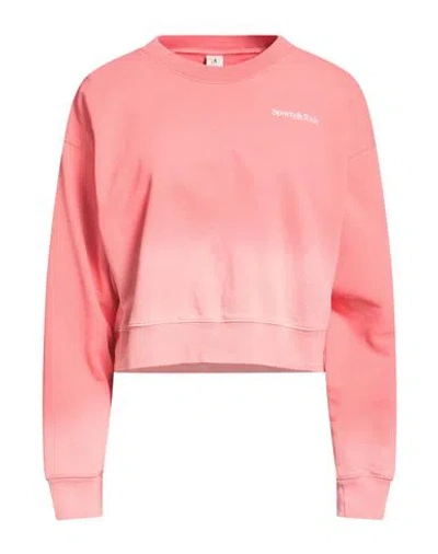 Sporty And Rich Sporty & Rich Woman Sweatshirt Coral Size M Cotton In Pink