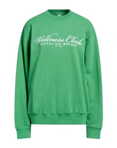 Sporty And Rich Sporty & Rich Woman Sweatshirt Green Size S Cotton