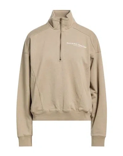 Sporty And Rich Sporty & Rich Woman Sweatshirt Khaki Size S Cotton In Brown