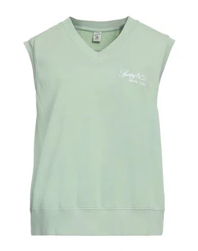 Sporty And Rich Sporty & Rich Woman Sweatshirt Light Green Size L Cotton
