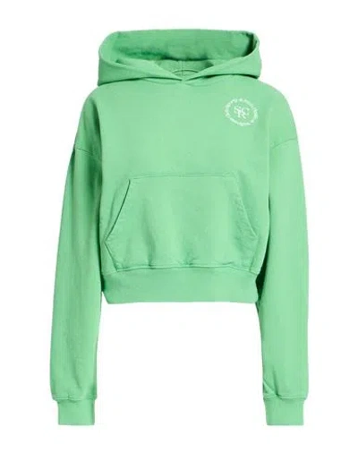 Sporty And Rich Sporty & Rich Woman Sweatshirt Light Green Size Xl Cotton