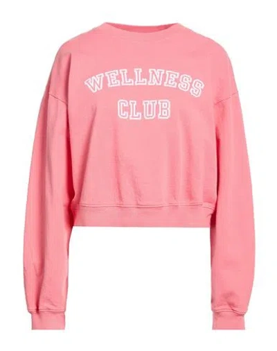 Sporty And Rich Sporty & Rich Woman Sweatshirt Salmon Pink Size M Cotton