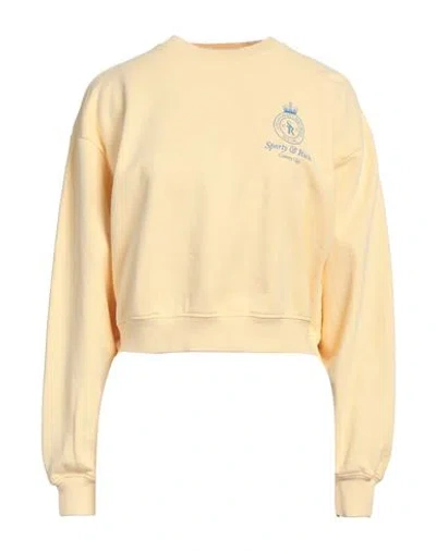 Sporty And Rich Sporty & Rich Woman Sweatshirt Yellow Size Xl Cotton