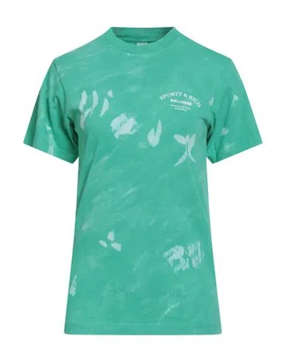 Sporty And Rich Sporty & Rich Woman T-shirt Green Size S Cotton