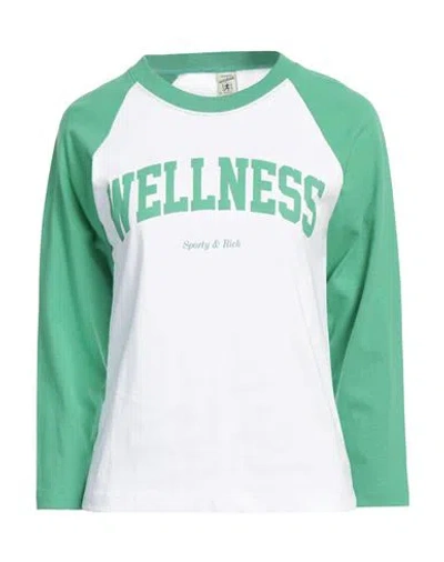 Sporty And Rich Wellness Ivy Printed Cotton-jersey T-shirt In White