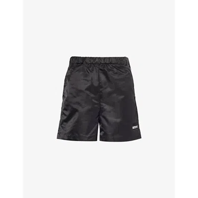 Sporty And Rich Good Health Nylon Shorts In Black White