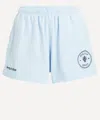 Sporty And Rich Sporty & Rich Women's Eden Crest Disco Shorts In Blue