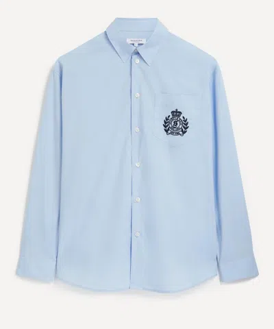 Sporty And Rich Sporty & Rich Women's H&w Crest Oversized Shirt