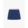 Sporty And Rich Pleated Tennis Mini Skirt In Navy